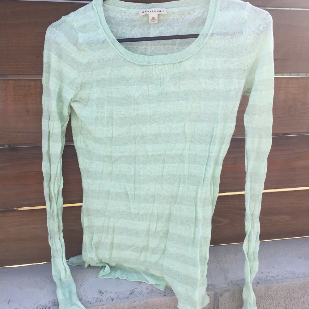 Women's XSmall Banana Republic Green Knit Sweater